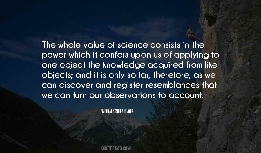 The Value Of Knowledge Quotes #1454511