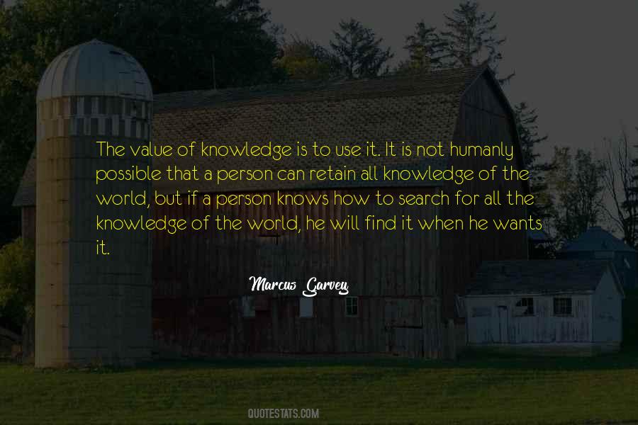 The Value Of Knowledge Quotes #1497110