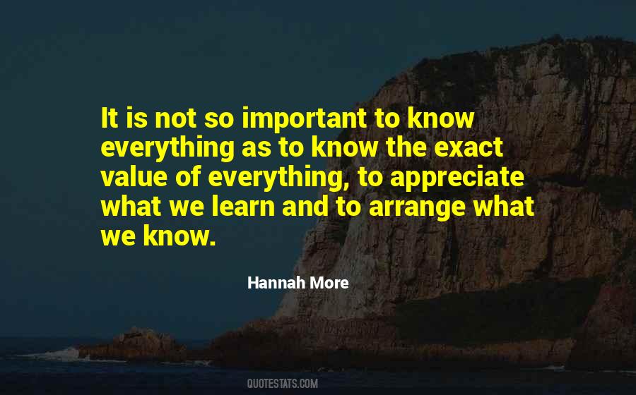 The Value Of Knowledge Quotes #89522