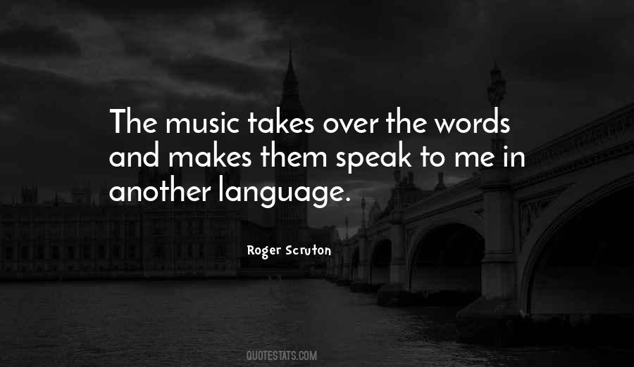 Quotes About Language And Music #1017687