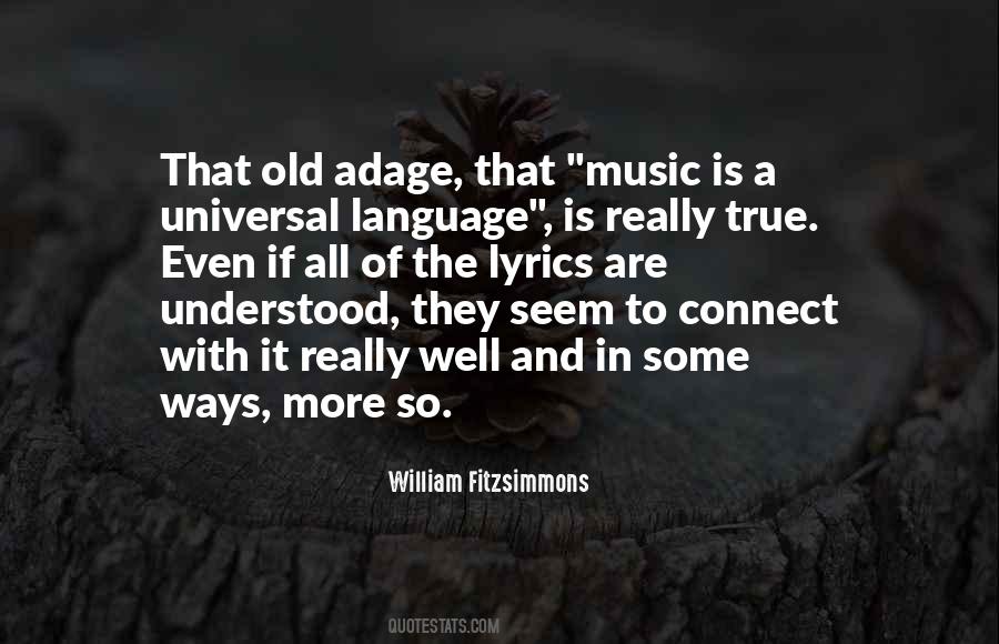 Quotes About Language And Music #106301