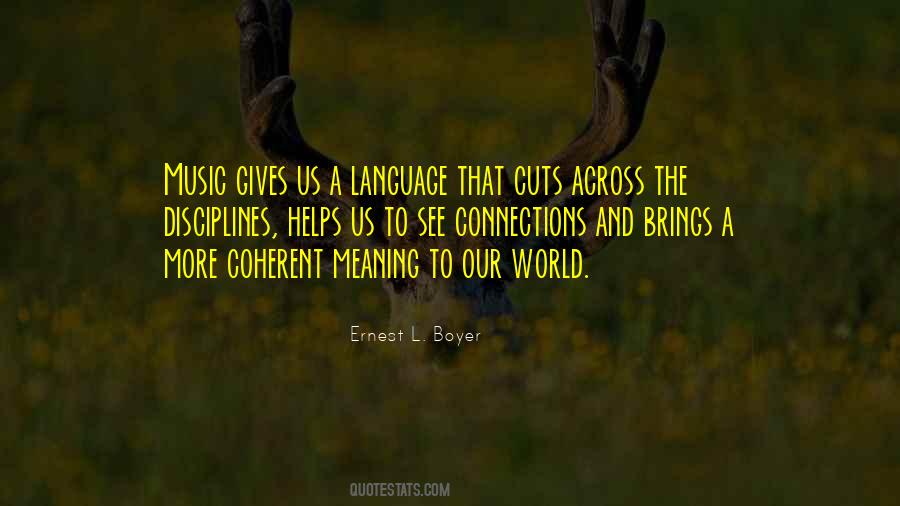 Quotes About Language And Music #28854