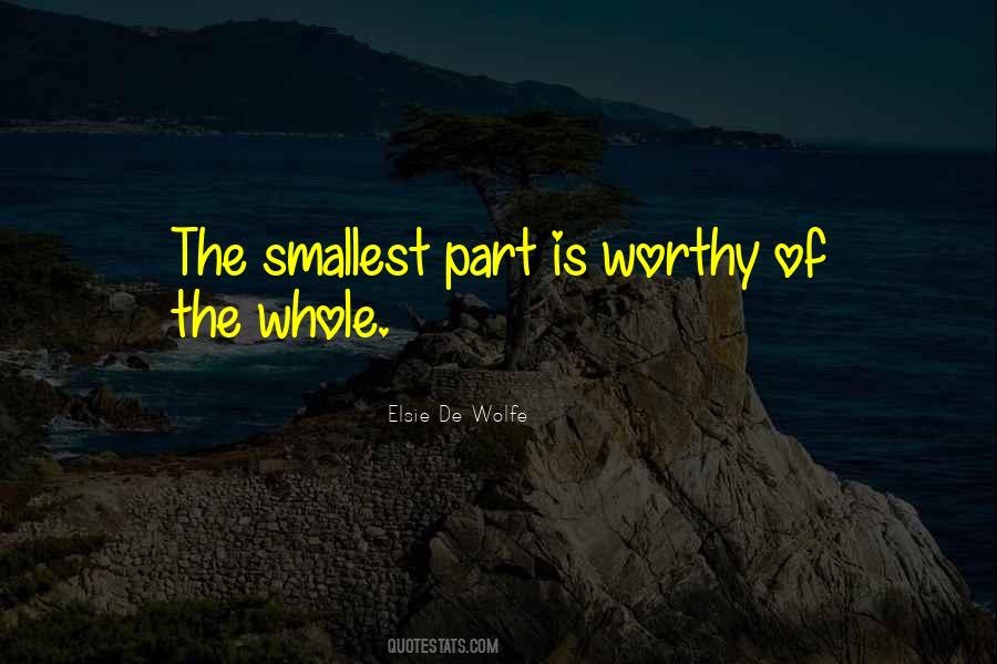 The Smallest Part Quotes #937377