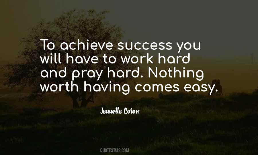 Quotes About Success And Hard Work #284172