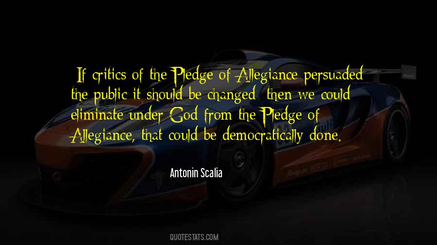Quotes About Under God In The Pledge Of Allegiance #1528534