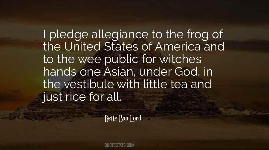 Quotes About Under God In The Pledge Of Allegiance #924083