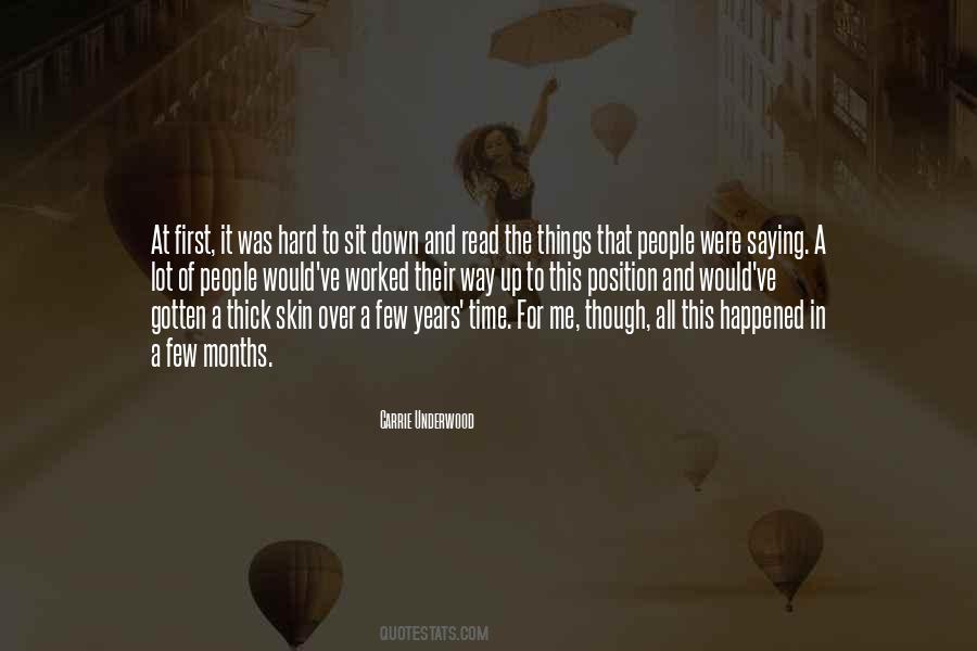 Having Thick Skin Quotes #1870363