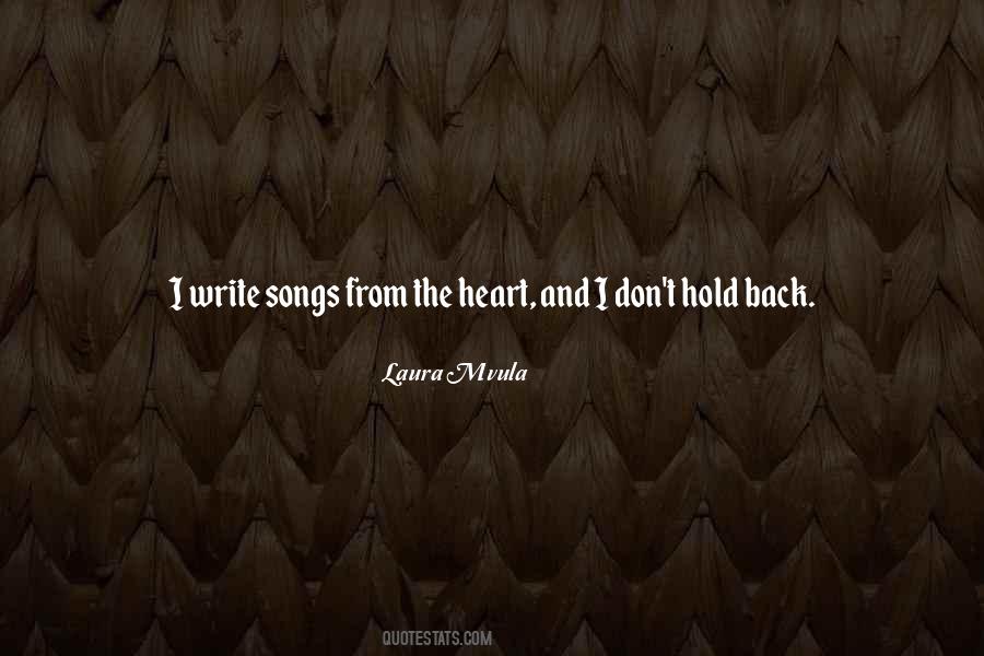 Songs From The Heart Quotes #1601017