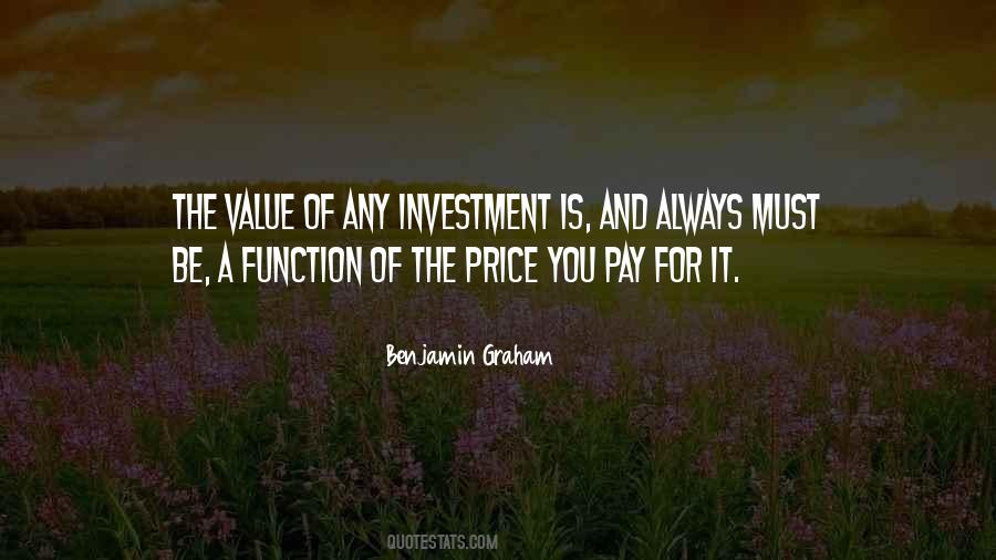 Quotes About Value And Price #1444564