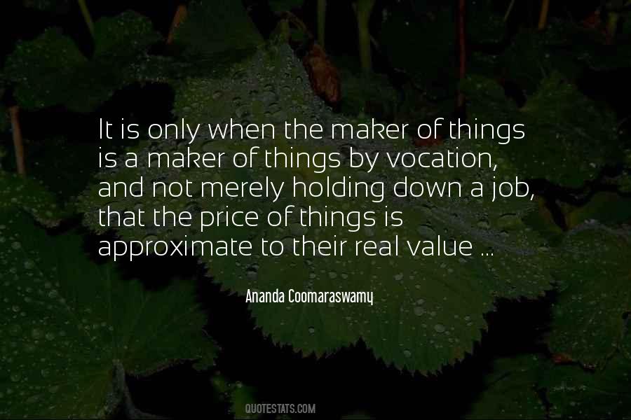 Quotes About Value And Price #1710244