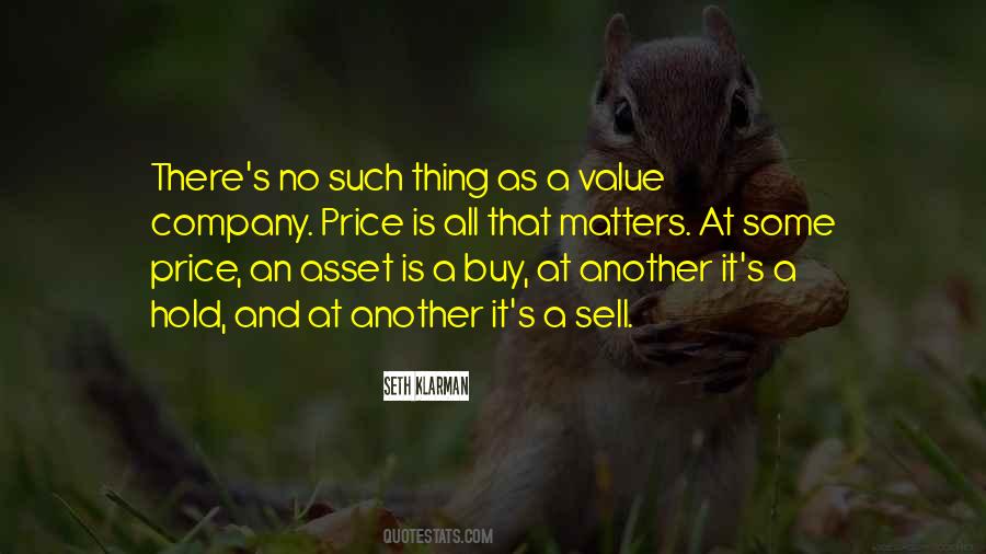 Quotes About Value And Price #983283