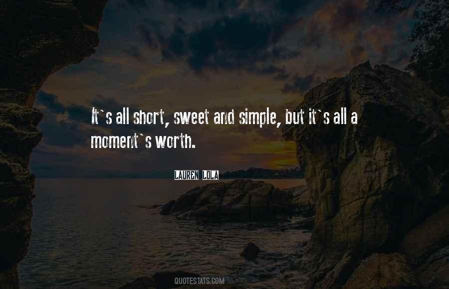 Quotes About Simple Moments #155311
