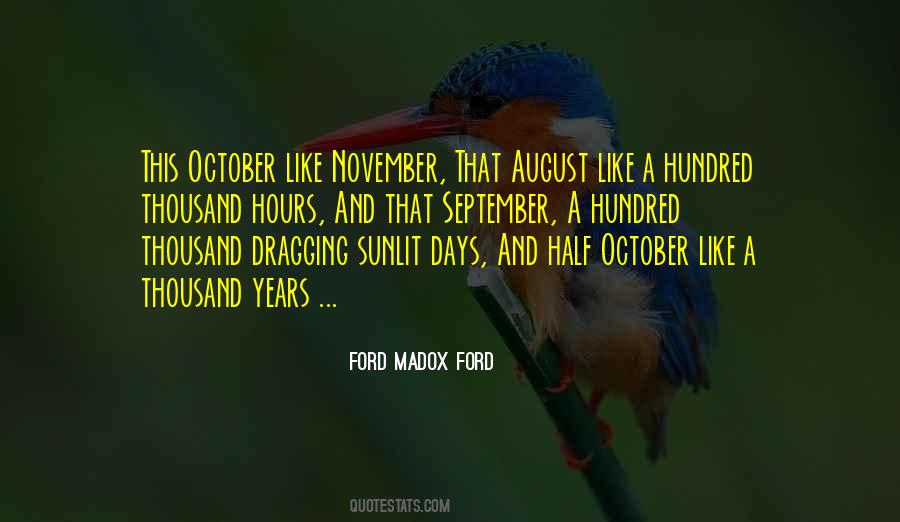 Quotes About October #942478
