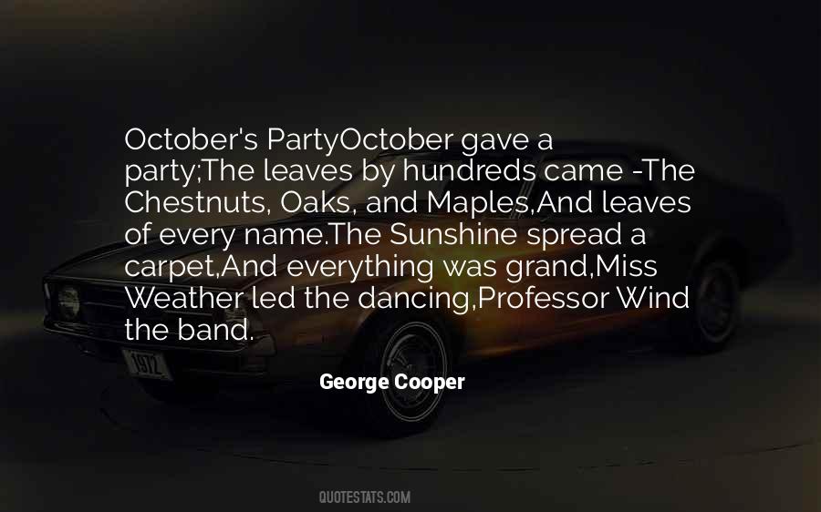 Quotes About October #985007