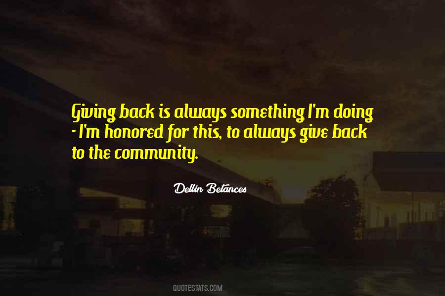 Quotes About Giving Back #1006513