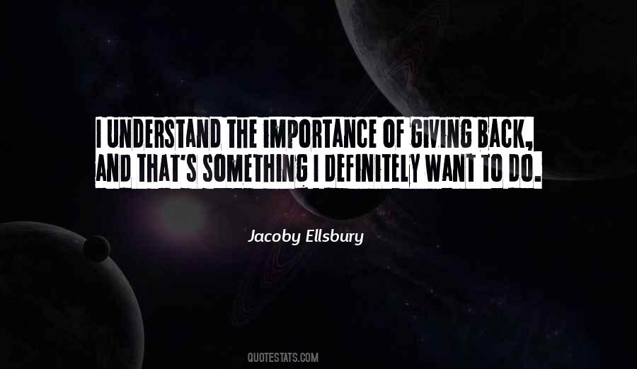 Quotes About Giving Back #793016