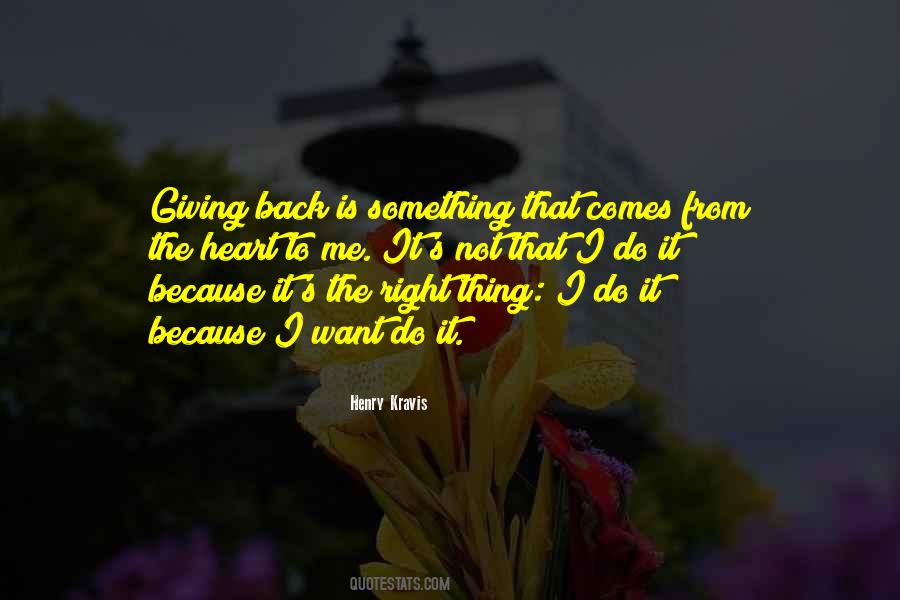 Quotes About Giving Back #946067