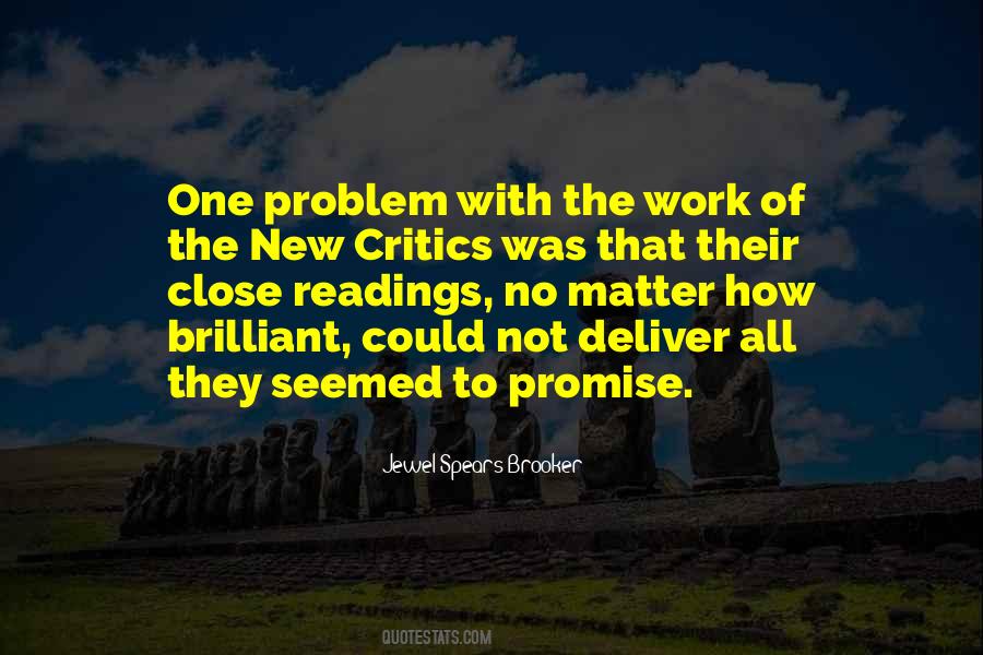 To The Critics Quotes #257910