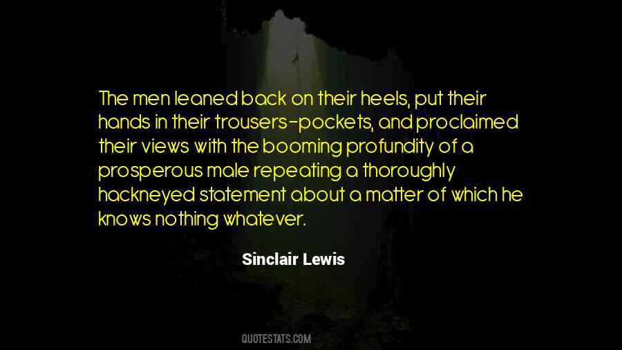 Quotes About Hands In Pockets #1597925