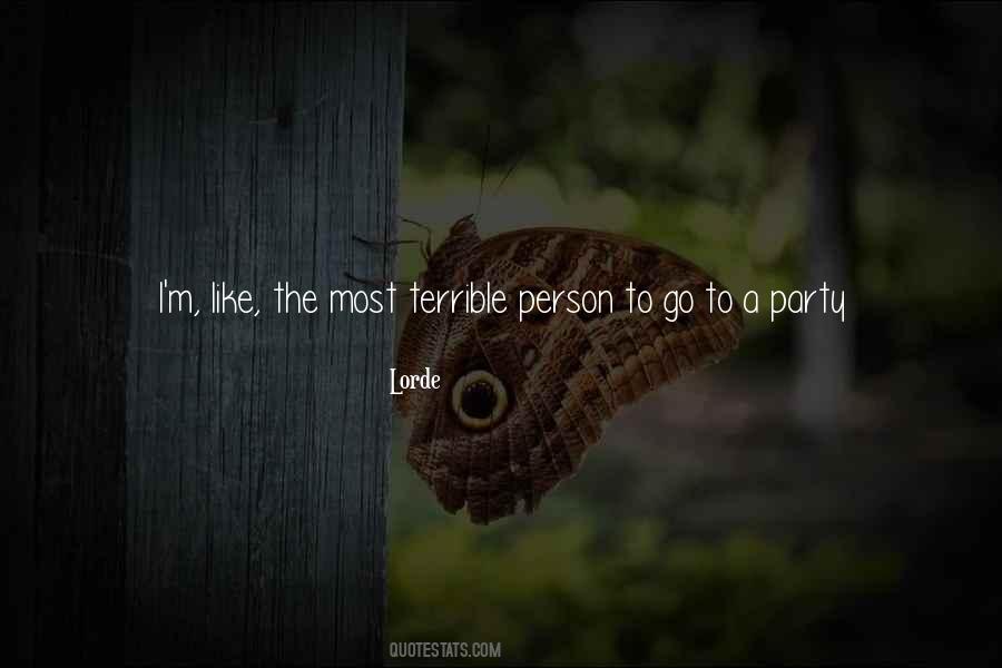 Quotes About A Terrible Person #1149837