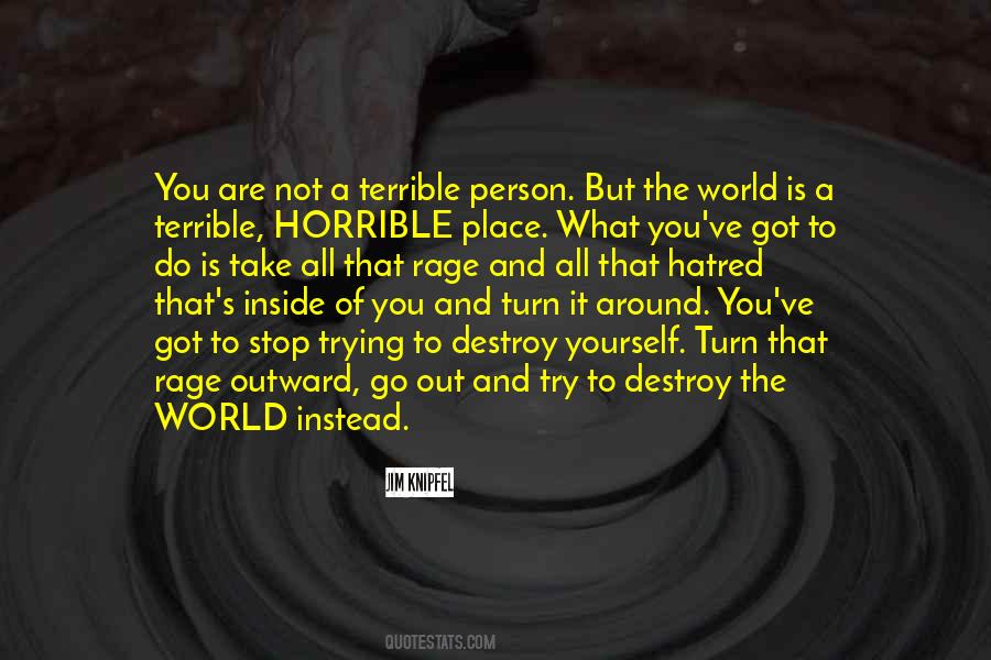 Quotes About A Terrible Person #1327862