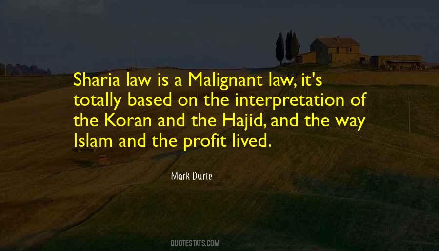 Quotes About Sharia Law #70270
