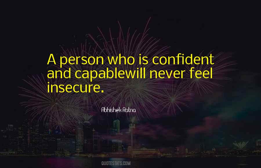 Quotes About Insecure Person #1067269