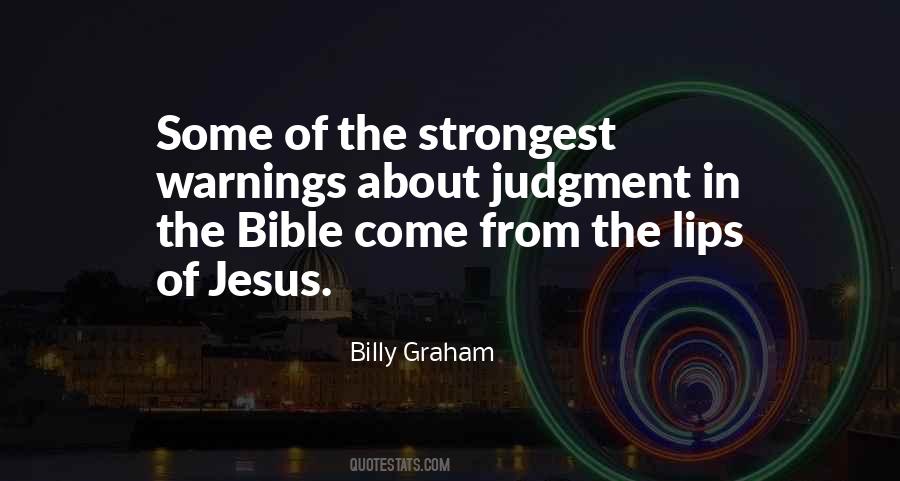 Quotes About Judgment In The Bible #1188070