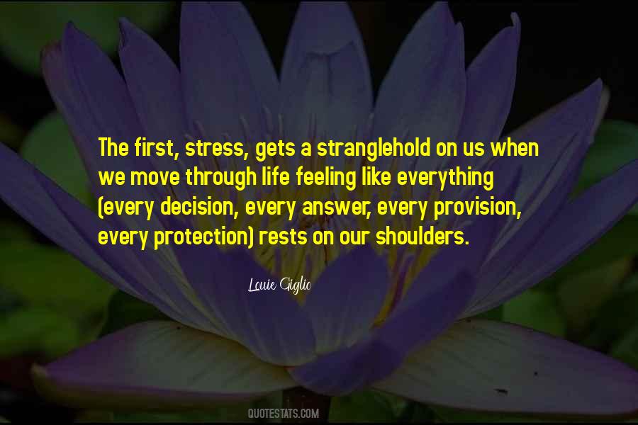 Life Stress Quotes #32339