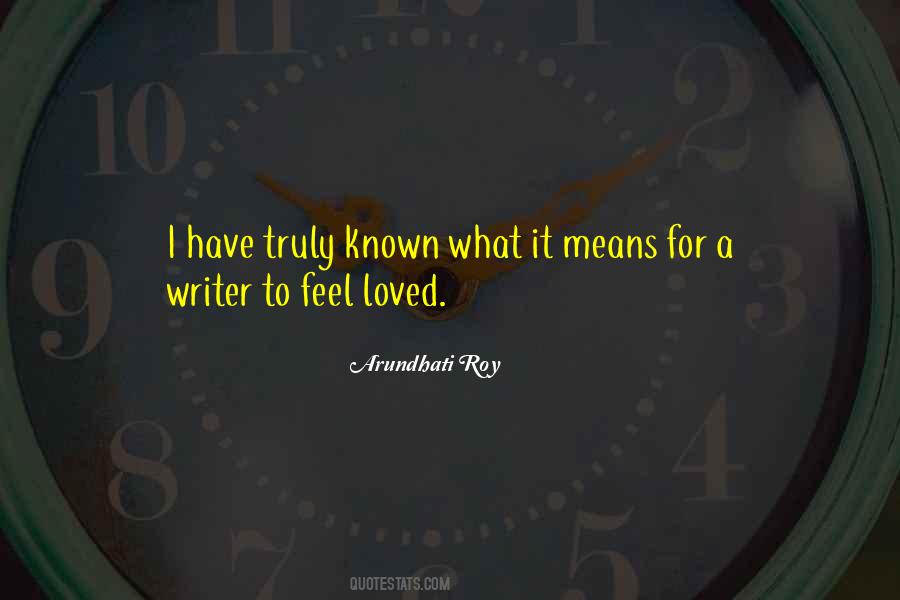 Feel Loved Quotes #662767
