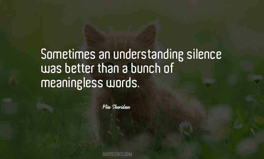 Quotes About Meaningless Words #1442631