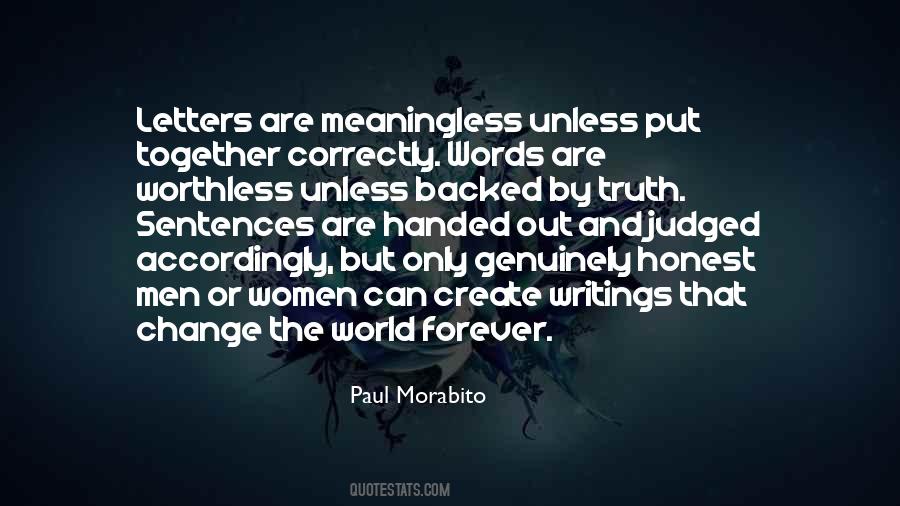 Quotes About Meaningless Words #1720711