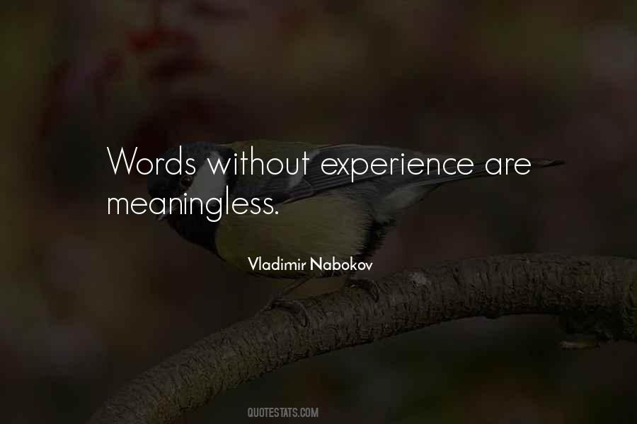 Quotes About Meaningless Words #383963