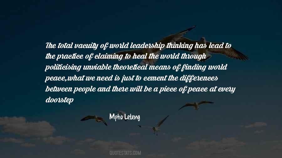 Quotes About World Leadership #1311729