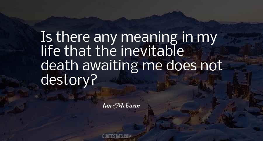 Quotes About Awaiting Death #1705075