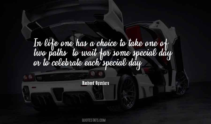 Quotes About One Special Day #1213020