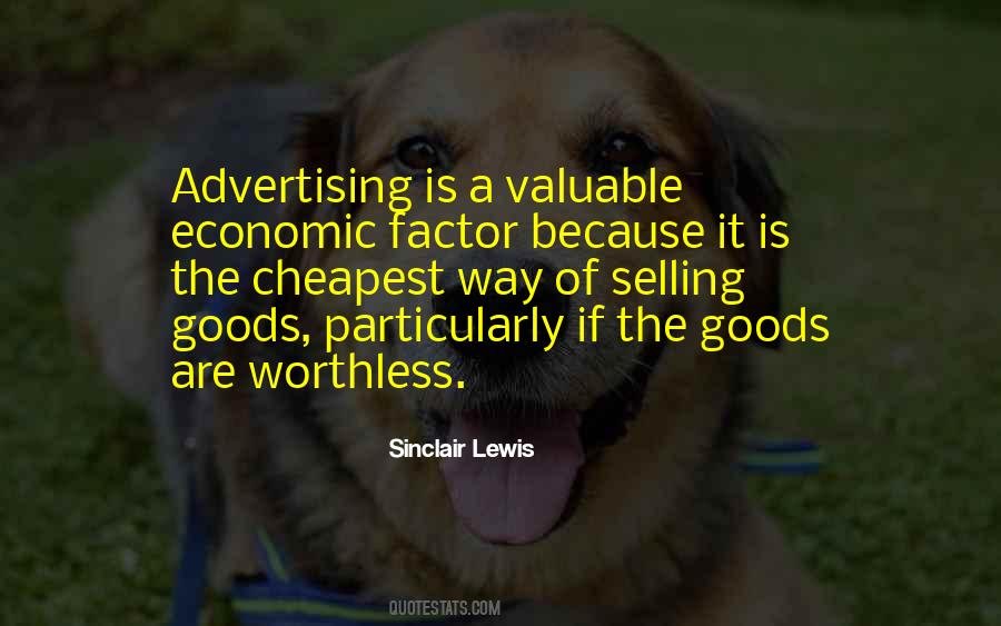 Quotes About Selling Goods #1329289