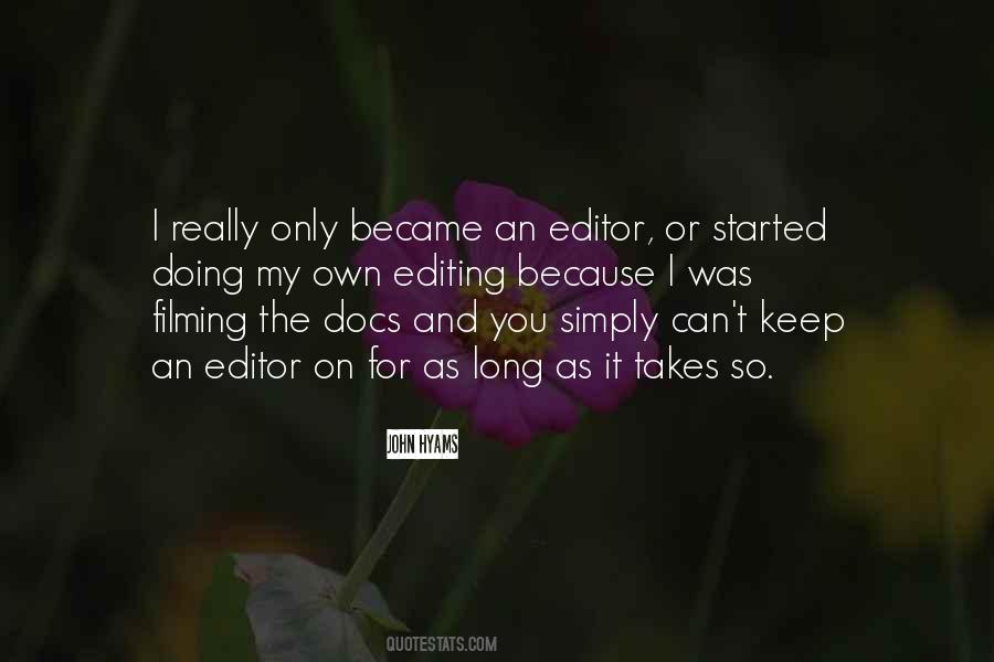 Editors On Editing Quotes #311564