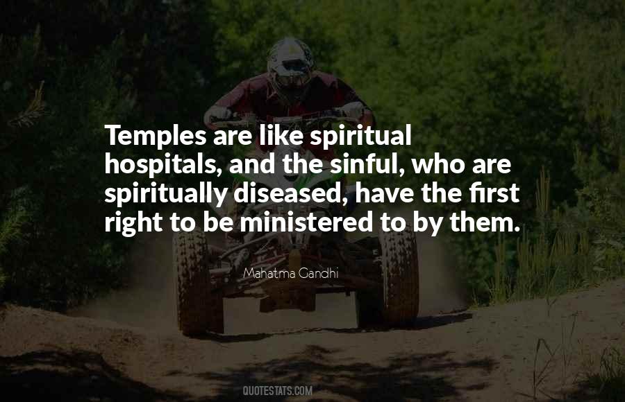 Ministered To Quotes #1336836