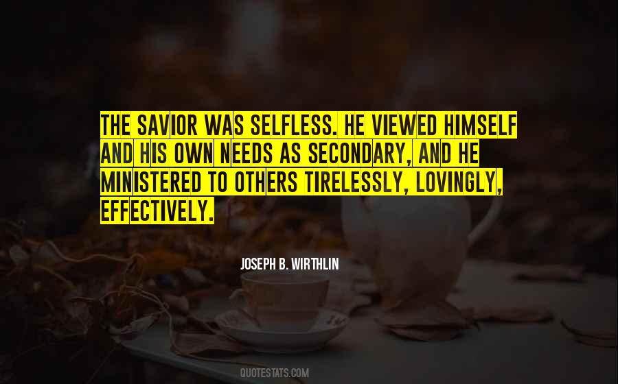 Ministered To Quotes #1541019
