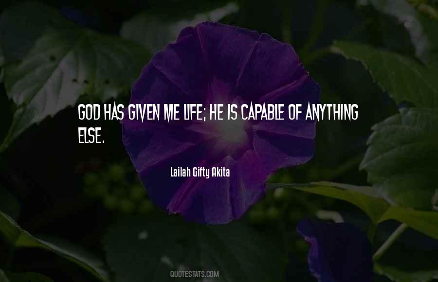 Capable God Quotes #1126903