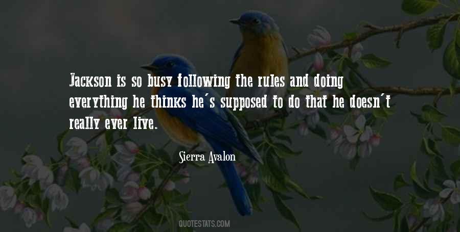Quotes About Following Rules #1153059