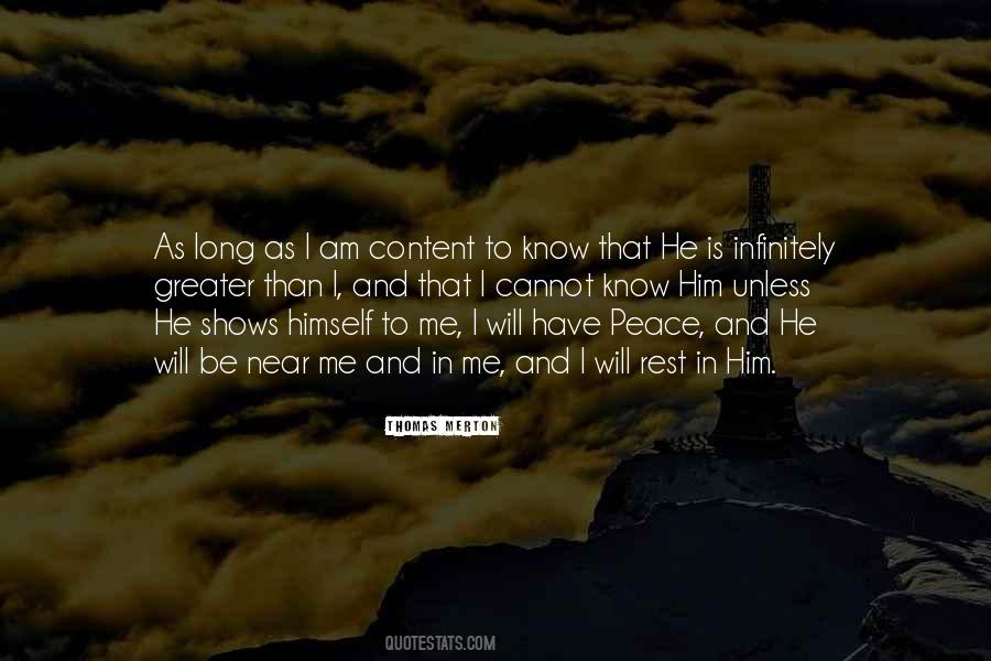 I Am Content Quotes #1360146