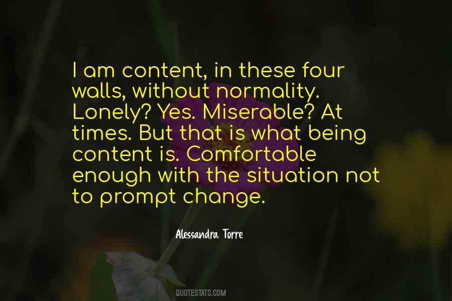 I Am Content Quotes #1633415