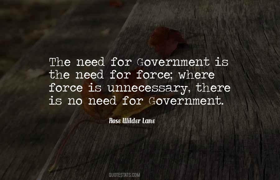 Quotes About Government Force #457139