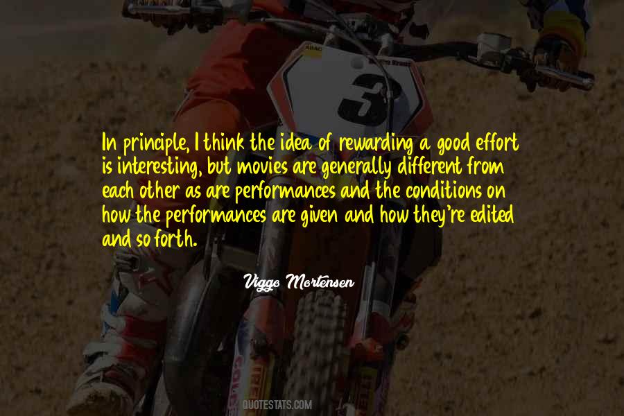 Quotes About Good Performances #863904