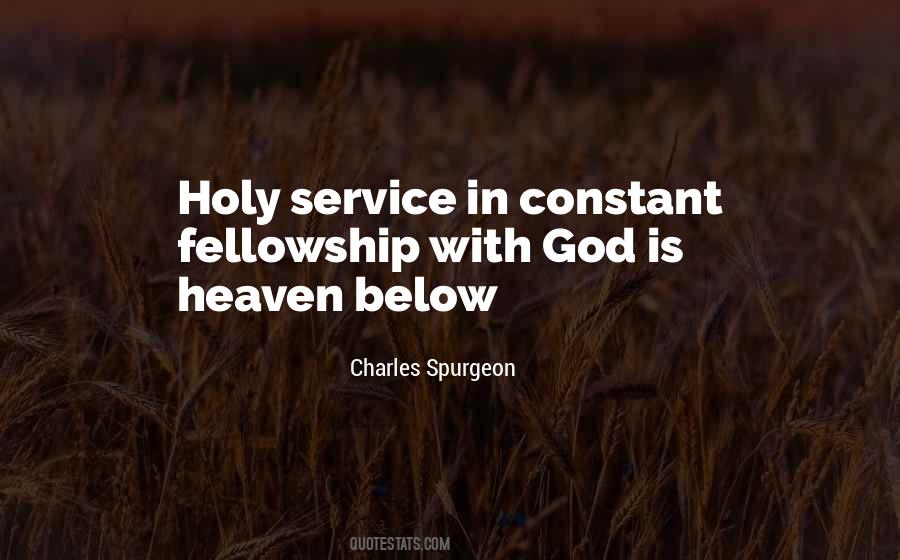 Fellowship With God Quotes #1385035