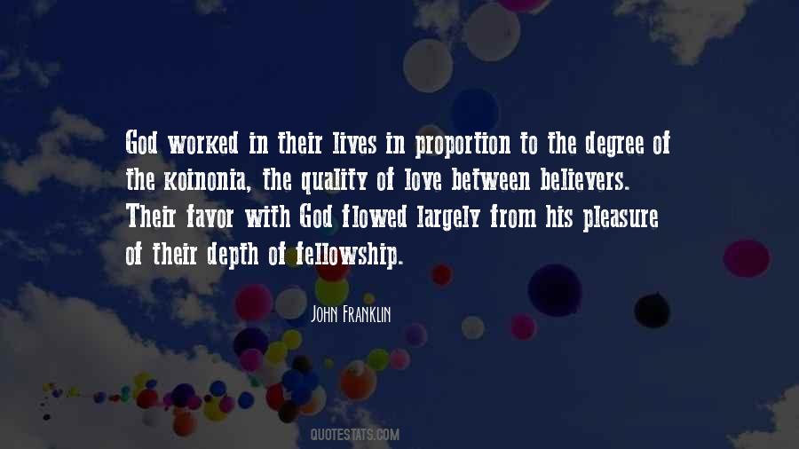 Fellowship With God Quotes #58187