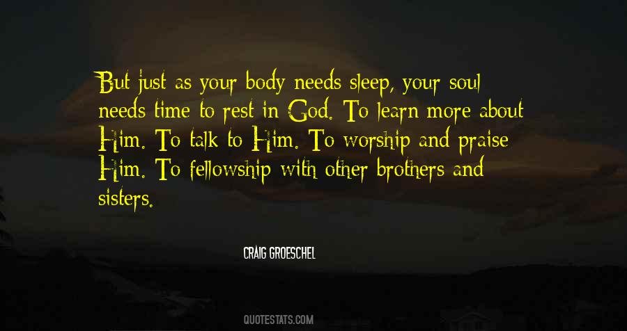 Fellowship With God Quotes #703992