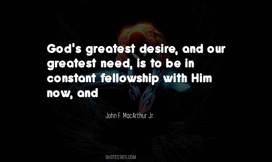 Fellowship With God Quotes #817961